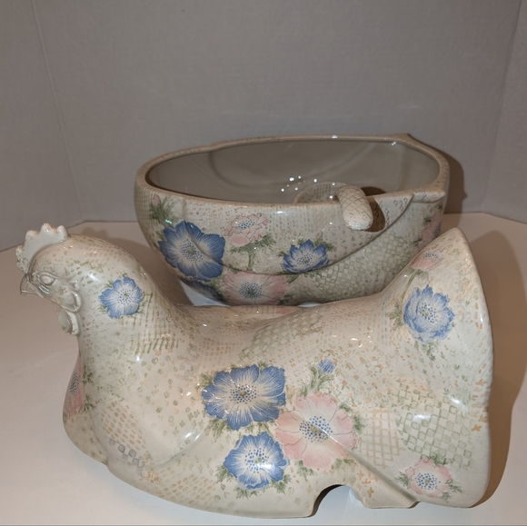 NWOT Vintage “Fitz & Floyd" Provence Soup Tureen with Ladle - Picture 10 of 16